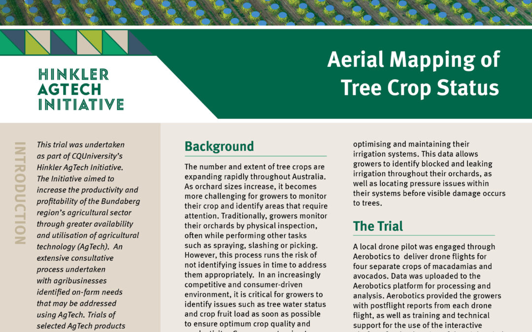 Aerial Mapping of Tree Crop Status