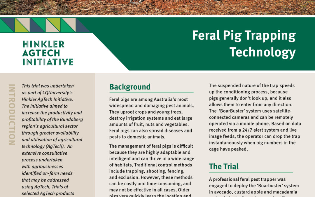 Feral Pig Trapping Technology