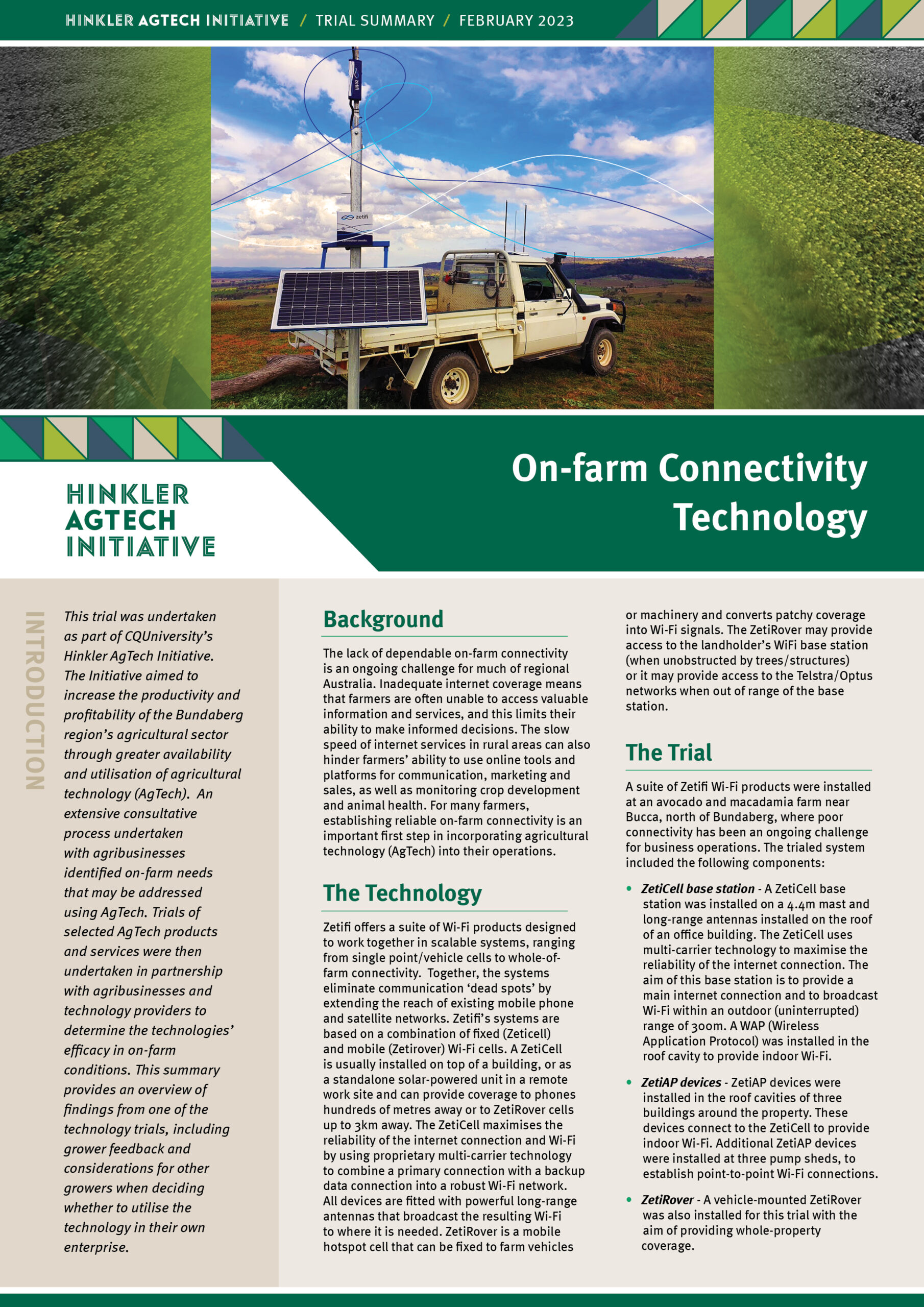 On-Farm Connectivity Technology